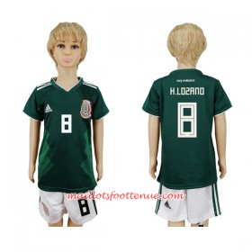 Maillot/Tenue Mexique H.Lozano 8 Enfant Domicile Coupe du monde 2018